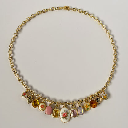 Amelia Vintage Charm Necklace