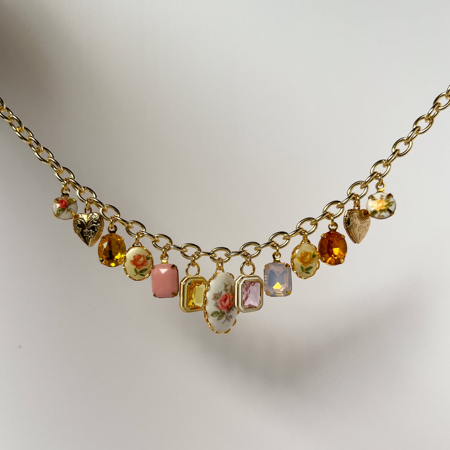 Amelia Vintage Charm Necklace