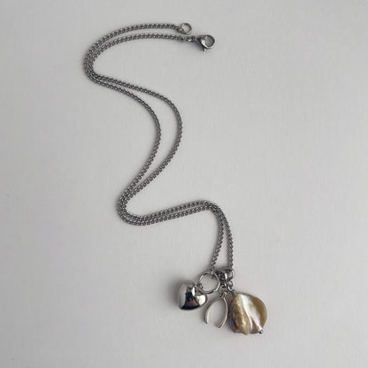 Wishbone Pendant Necklace