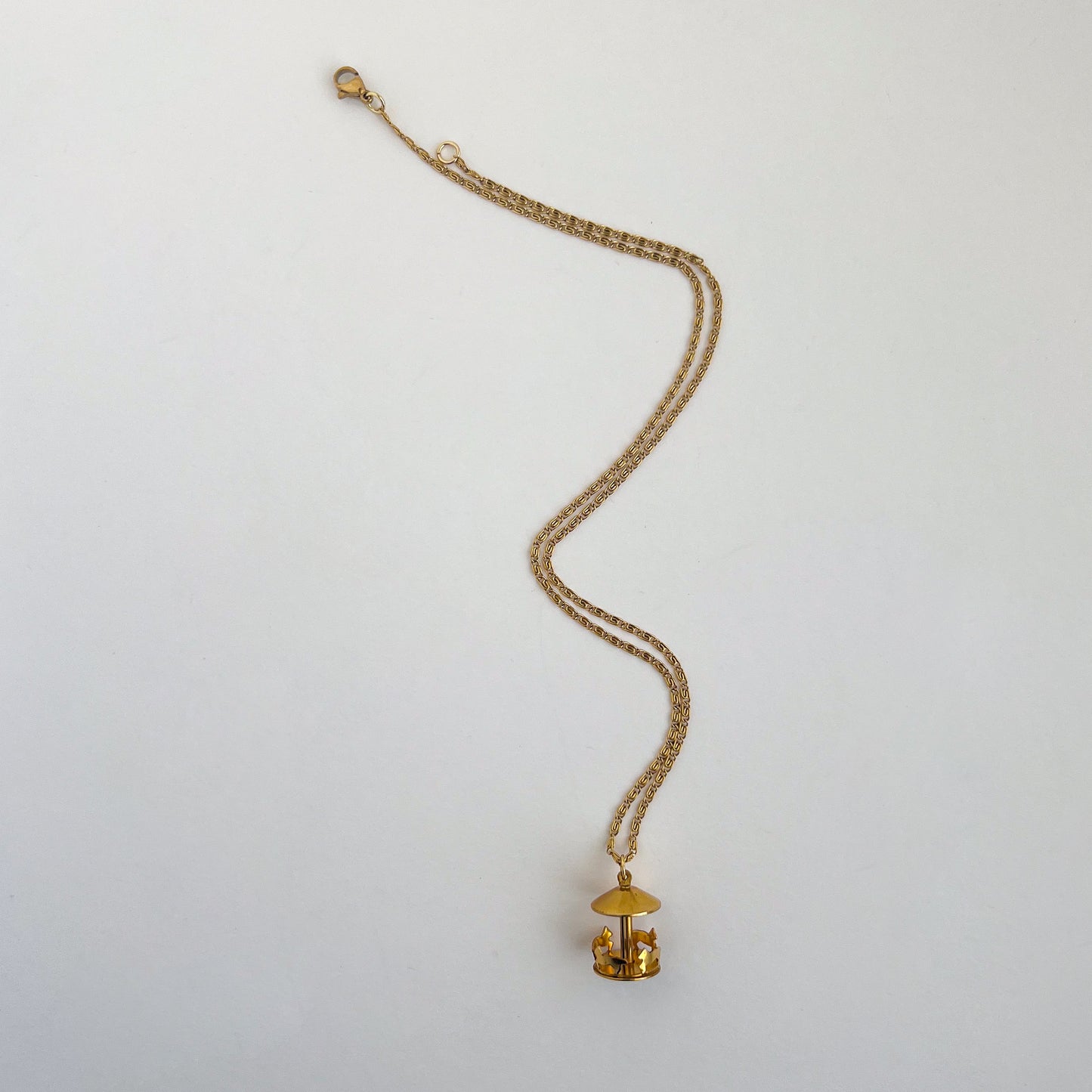 Moveable Carousal Pendant Necklace