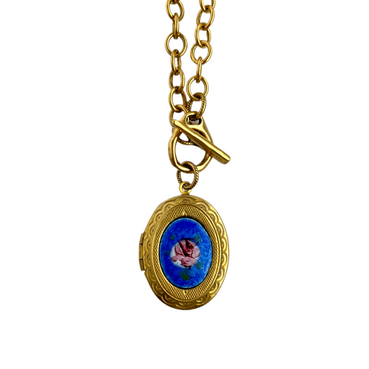 Addison Vintage Floral Pendant Necklace