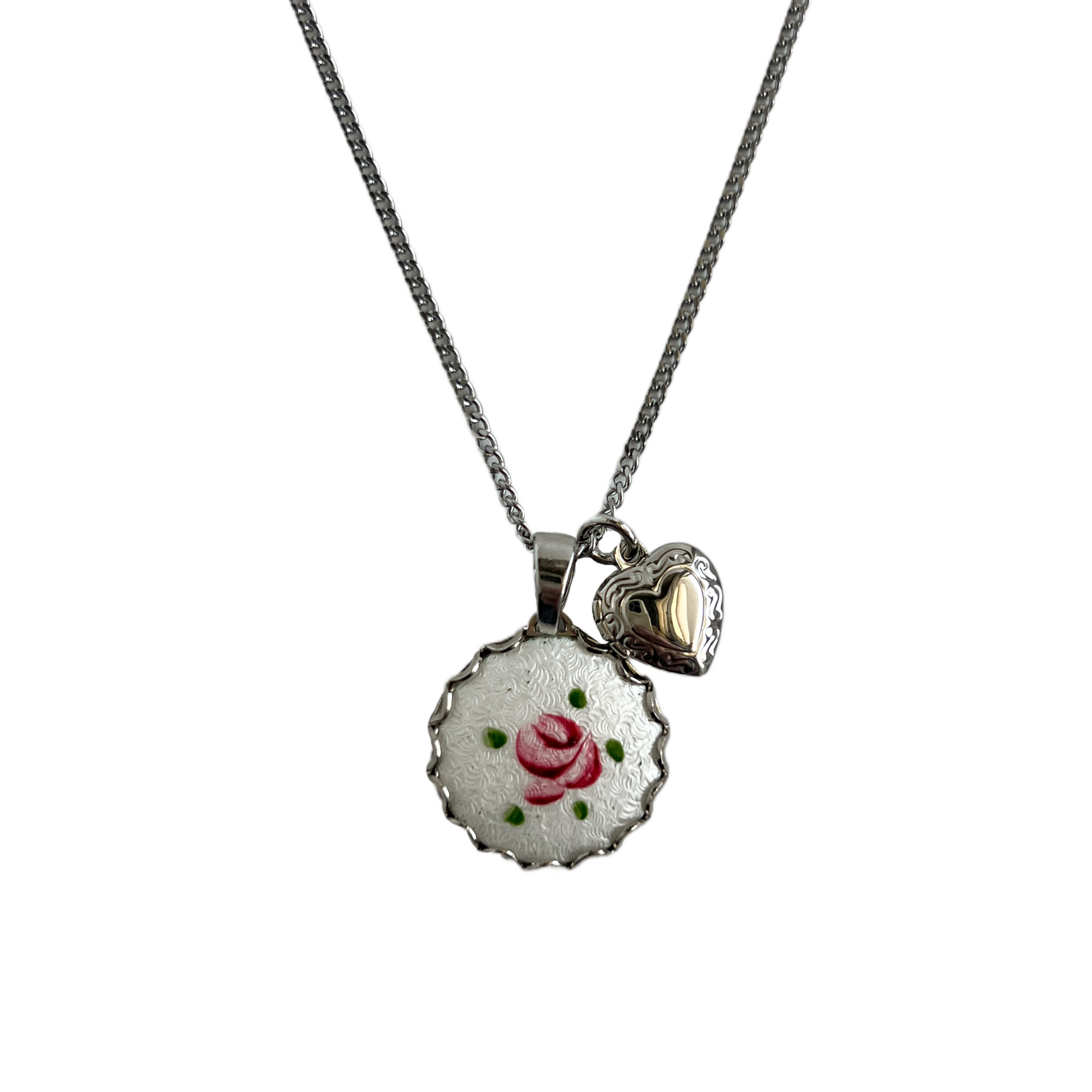 ★ROSEMONT★ Silver Mother of Pearl Necklace La Vie En Rose 965502.jpg