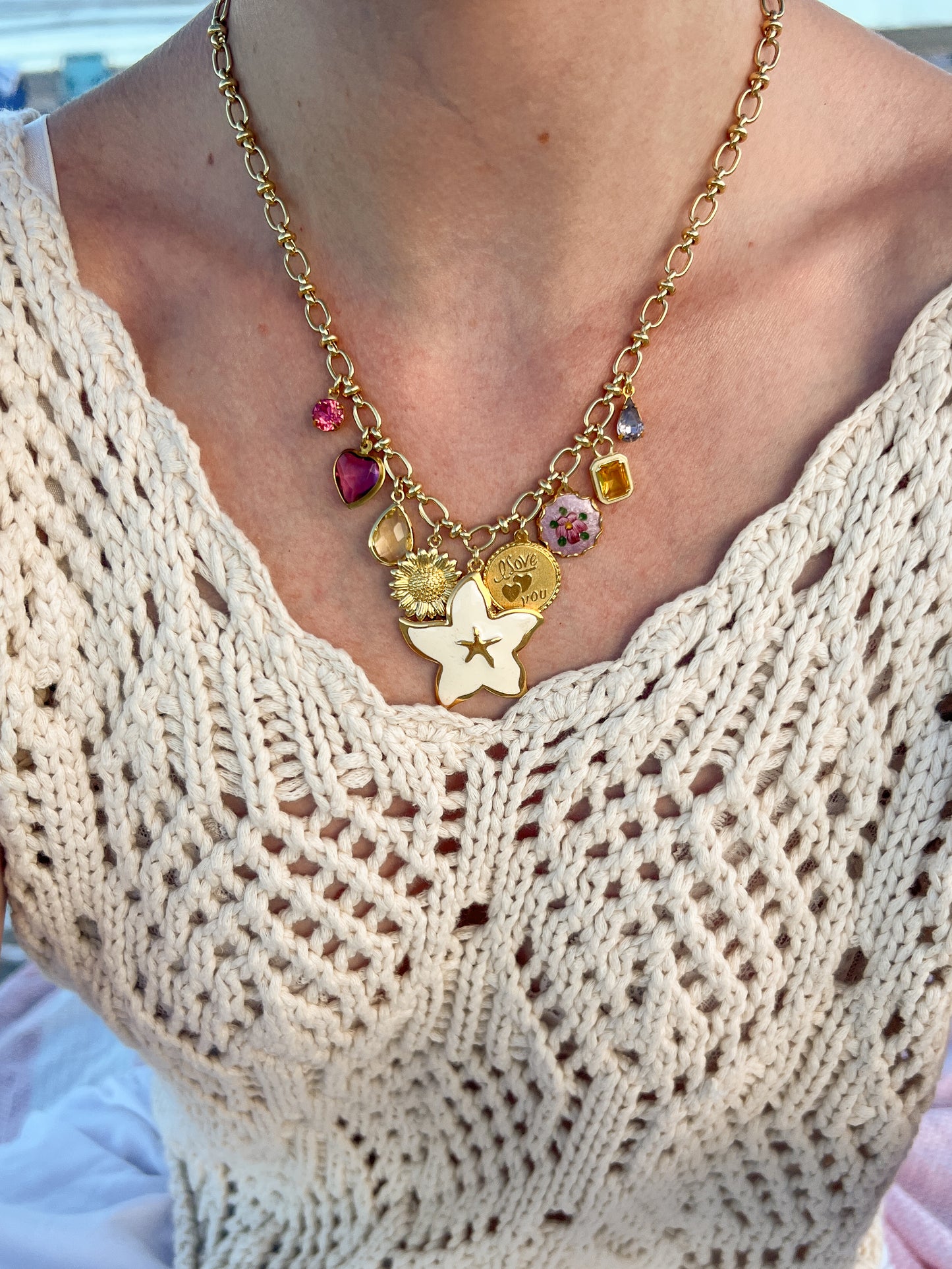 Lola Vintage Charm Necklace