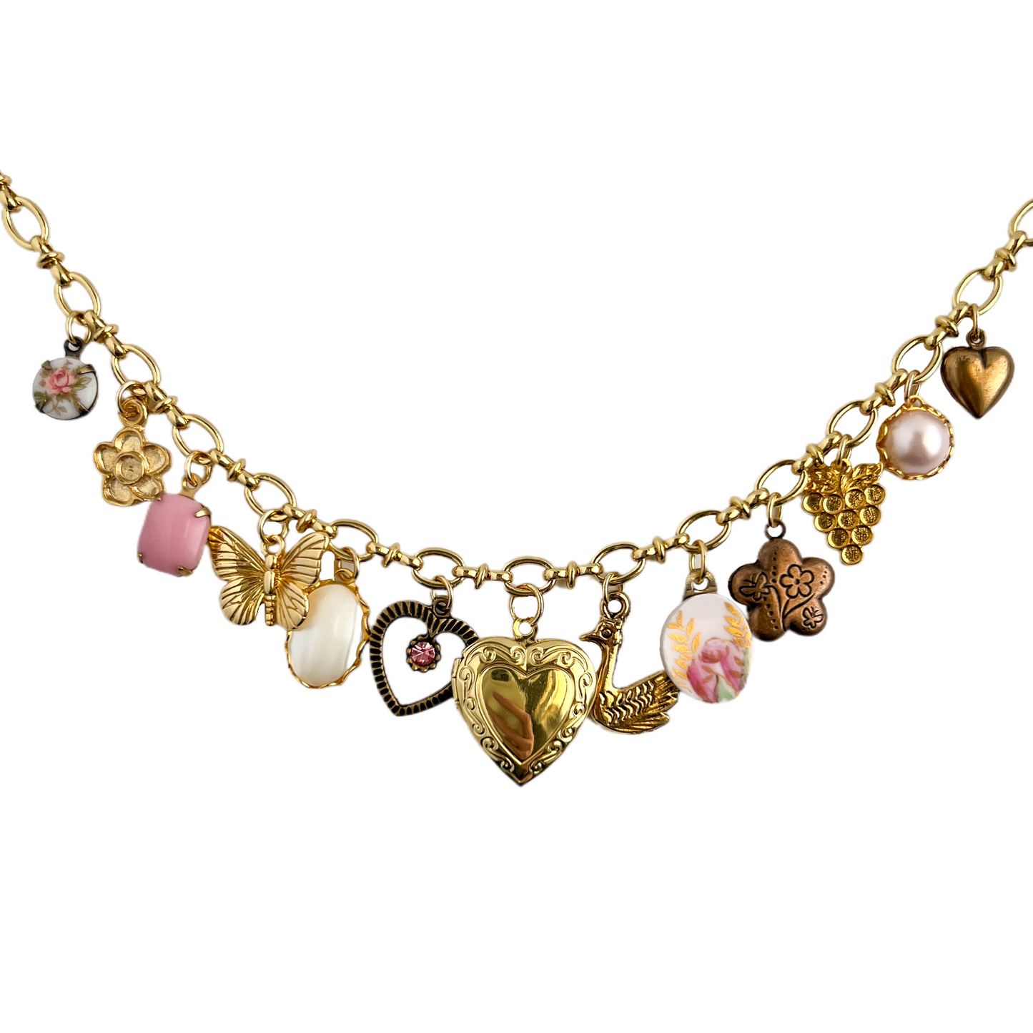 Jacques Broken China Charm Necklace