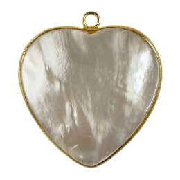 Mother of Pearl Heart Pendant