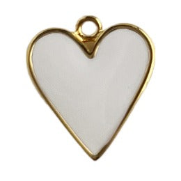 White Enamel Heart